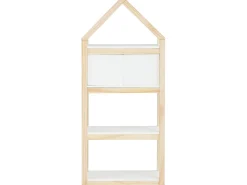 Linha Square | Estante 2 Cestos Branco Nature