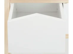 Linha Square | Estante 2 Cestos Branco Nature