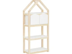 Linha Square | Estante 2 Cestos Branco Nature