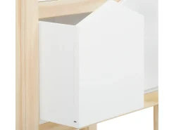 Linha Square | Estante 2 Cestos Branco Nature