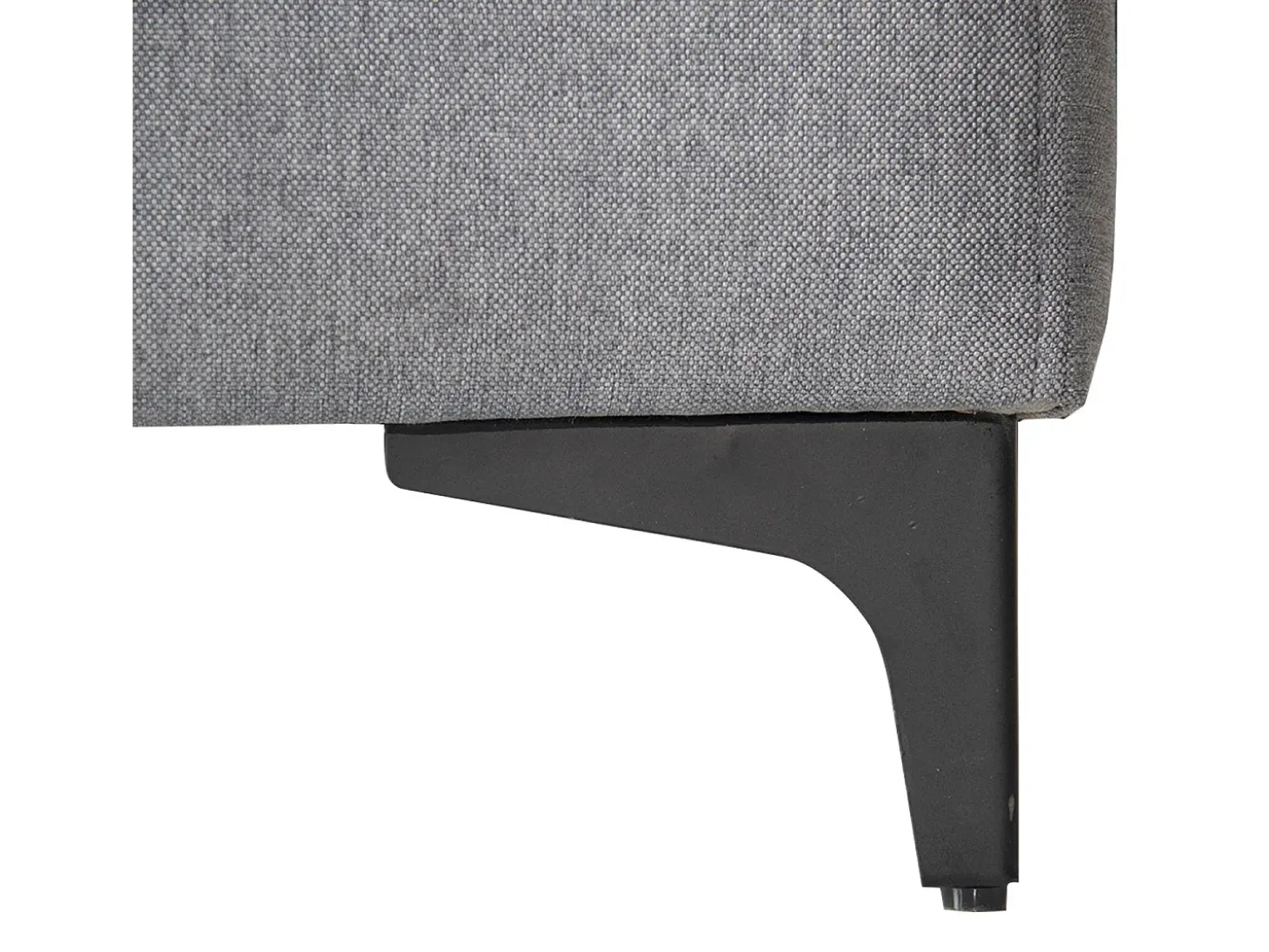 LOGAN Sofá-cama de canto de 3 lugares cinzento