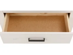 Loki | Vitrina com 1 Porta e 2 Gavetas em Pinho Branco