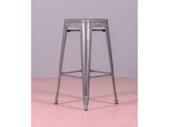 Lote de 4 bancos de metal com 76 cm de altura - Bistro - Metal