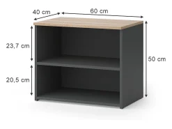 Lowboard antracite/sonoma 60x40x50 wido