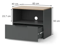 Lowboard antracite/sonoma 60x40x50 wido