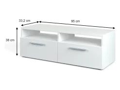 Lowboard branco 95x33.2x38 diego