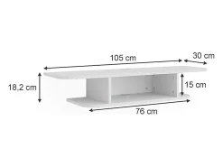 Lowboard branco 105x30x18.2 lorio