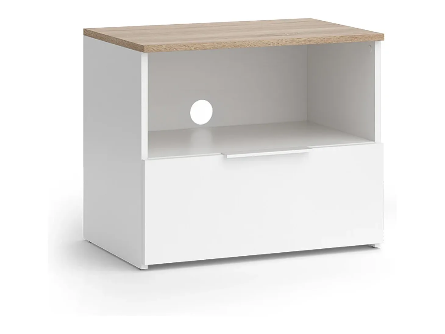 Lowboard branco/sonoma 60x40x50 wido