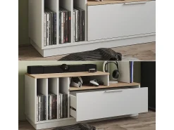 Lowboard branco/sonoma 120x40x49.9 betti