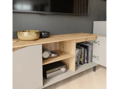 Lowboard carvalho verde/artesanato 150x38x60 marelle