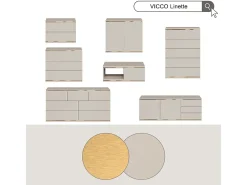 Lowboard caxemira 135x42x48.6 linette