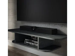 Lowboard concreto preto 105x30x18.2 lorio