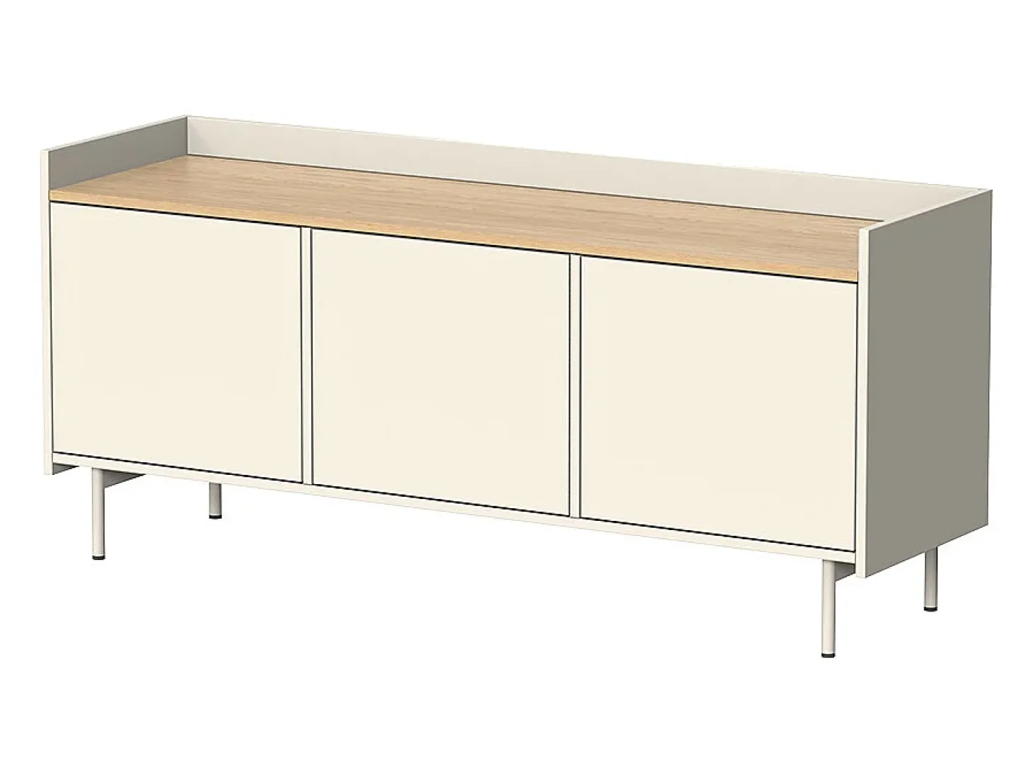 Lowboard creme 140x40x63 velina