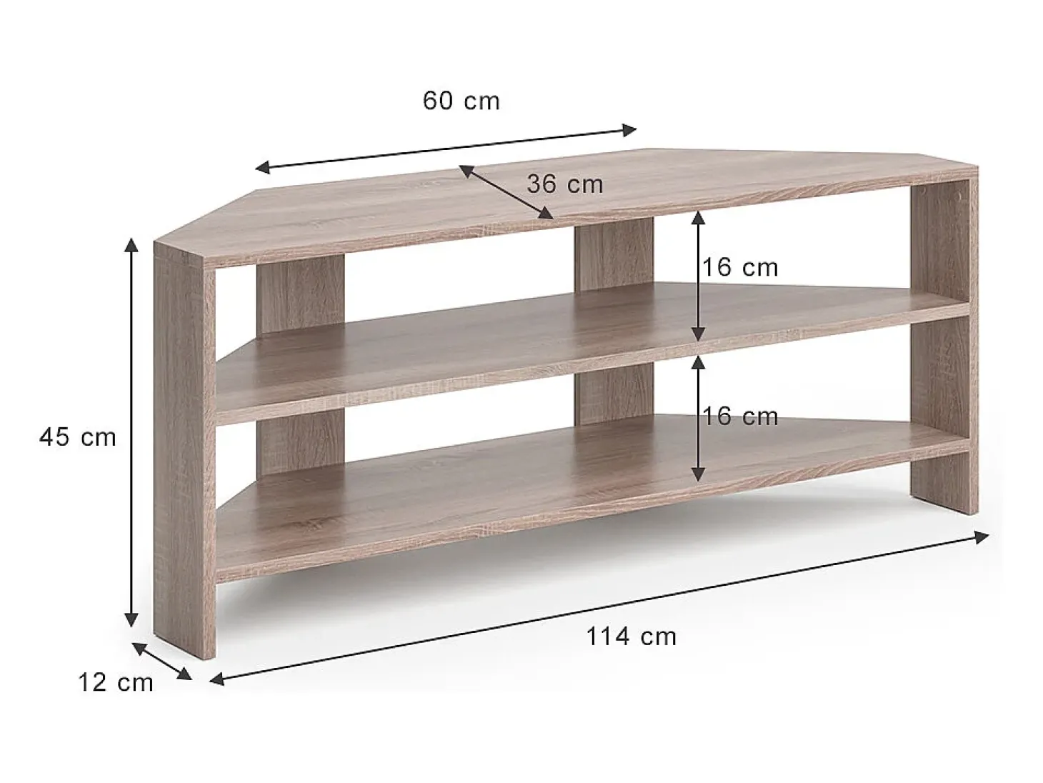 Lowboard sonoma 114x36x45