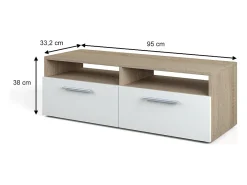 Lowboard sonoma 190x33.2x38 diego