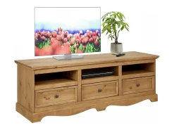 Melissa | Mesa baixa 163 cm 3 gavetas