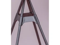 Mesa alta industrial em madeira de faia e aço lacado (60x60cm) - Amadeus - Faia natural