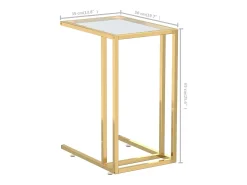 Mesa apoio ao computador 50x35x65 cm vidro temp. transparente