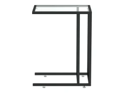 Mesa apoio ao computador 50x35x65 cm vidro temp. transparente