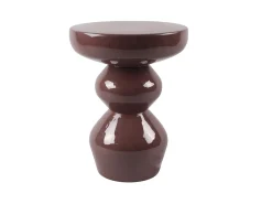 Mesa auxiliar de metal - Castanho brilhante - ORIFA