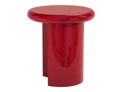 Mesa auxiliar em MDF - Vermelho lacado - SOBINA