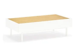 Mesa baixa branca 110x60 cm