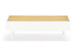 Mesa baixa branca 110x60 cm