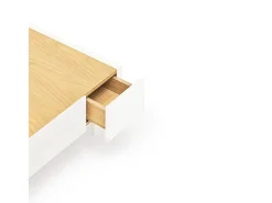 Mesa baixa branca 110x60 cm