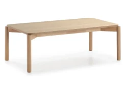 Mesa baixa de madeira natural 110x60 h40 cm