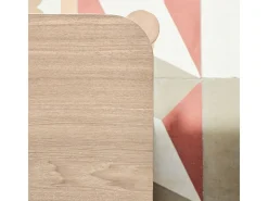 Mesa baixa de madeira natural 110x60 h40 cm