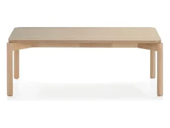 Mesa baixa de madeira natural 110x60 h40 cm