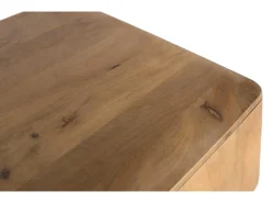 Mesa baixa em bois de manguier aux coins arrondis