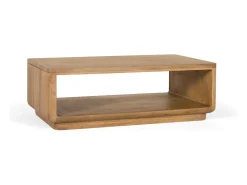 Mesa baixa em bois de manguier aux coins arrondis