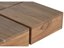 Mesa baixa em madeira de acácia