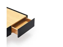 Mesa baixa preta 110x60 cm