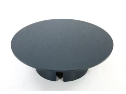 Mesa baixa redonda azul Ø110 h36 cm