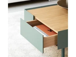 Mesa baixa verde 110x60 cm