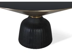 Mesa base plateau verre trempé estrutura alumínio