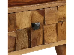 Mesa centro madeira acácia maciça c/ acabam. mel 110x50x37 cm
