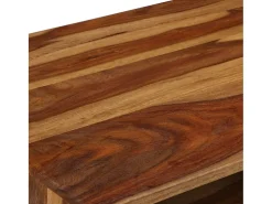 Mesa centro madeira acácia maciça c/ acabam. mel 110x50x37 cm