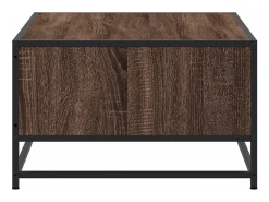 Mesa centro 100x57x35 cm deriv. madeira/metal carvalho castanho