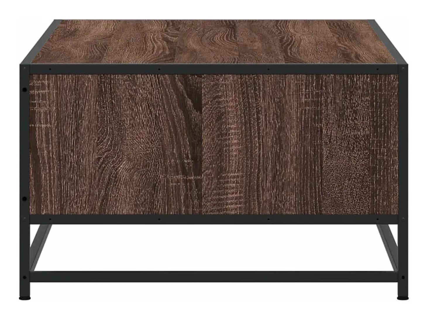Mesa centro 100x57x35 cm deriv. madeira/metal carvalho castanho