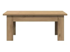 Mesa centro 100x60x42 cm derivados madeira carvalho artisiano