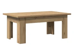 Mesa centro 100x60x42 cm derivados madeira carvalho artisiano