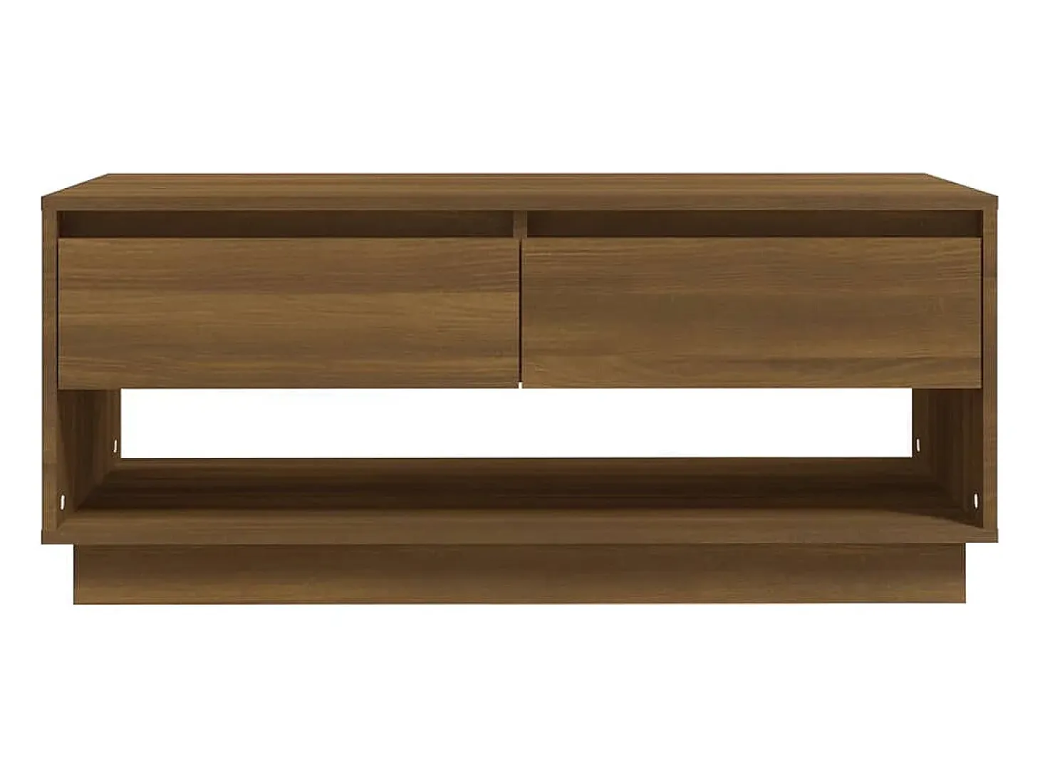 Mesa centro 102,5x55x44 cm derivados madeira carvalho castanho