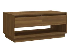 Mesa centro 102,5x55x44 cm derivados madeira carvalho castanho