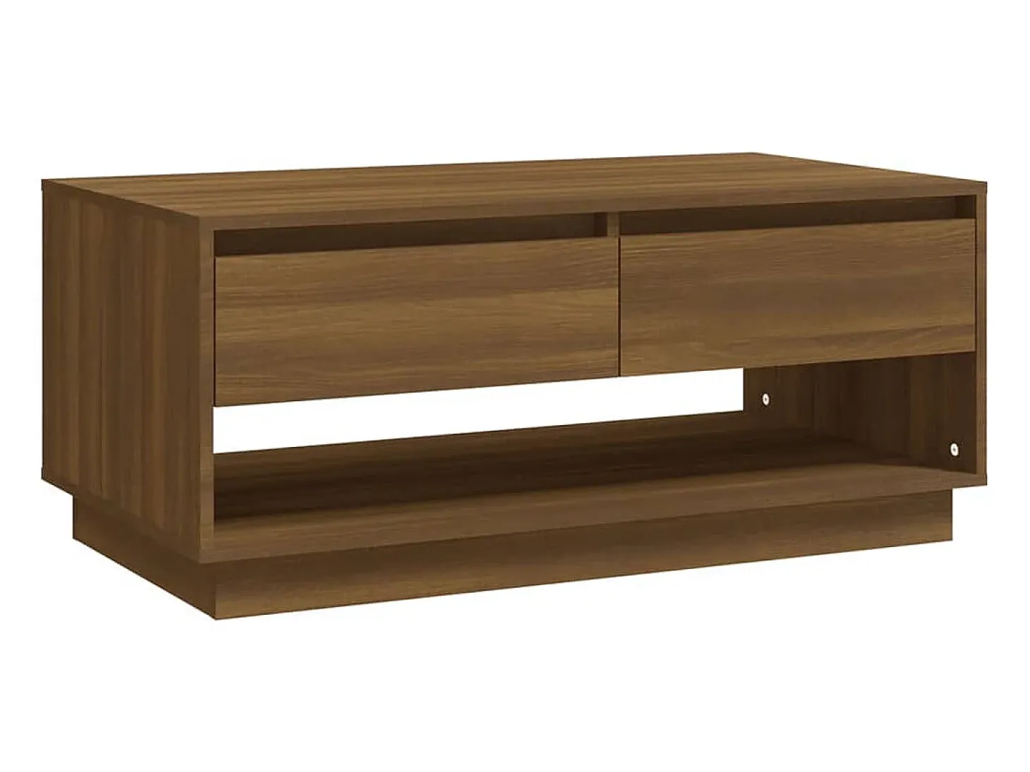Mesa centro 102,5x55x44 cm derivados madeira carvalho castanho