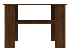 Mesa centro 60x60x42 cm derivados de madeira carvalho castanho
