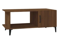 Mesa centro 90x50x40 cm derivados de madeira carvalho castanho