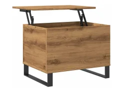 Mesa centro 60x44,5x45 cm derivados madeira carvalho artisiano